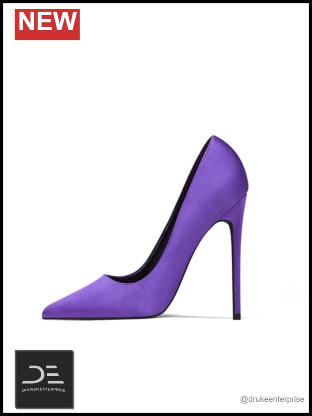 Satin Pointed Toe Stiletto Pumps High Heels Slip On Wedding Evening Shoes 4.72"